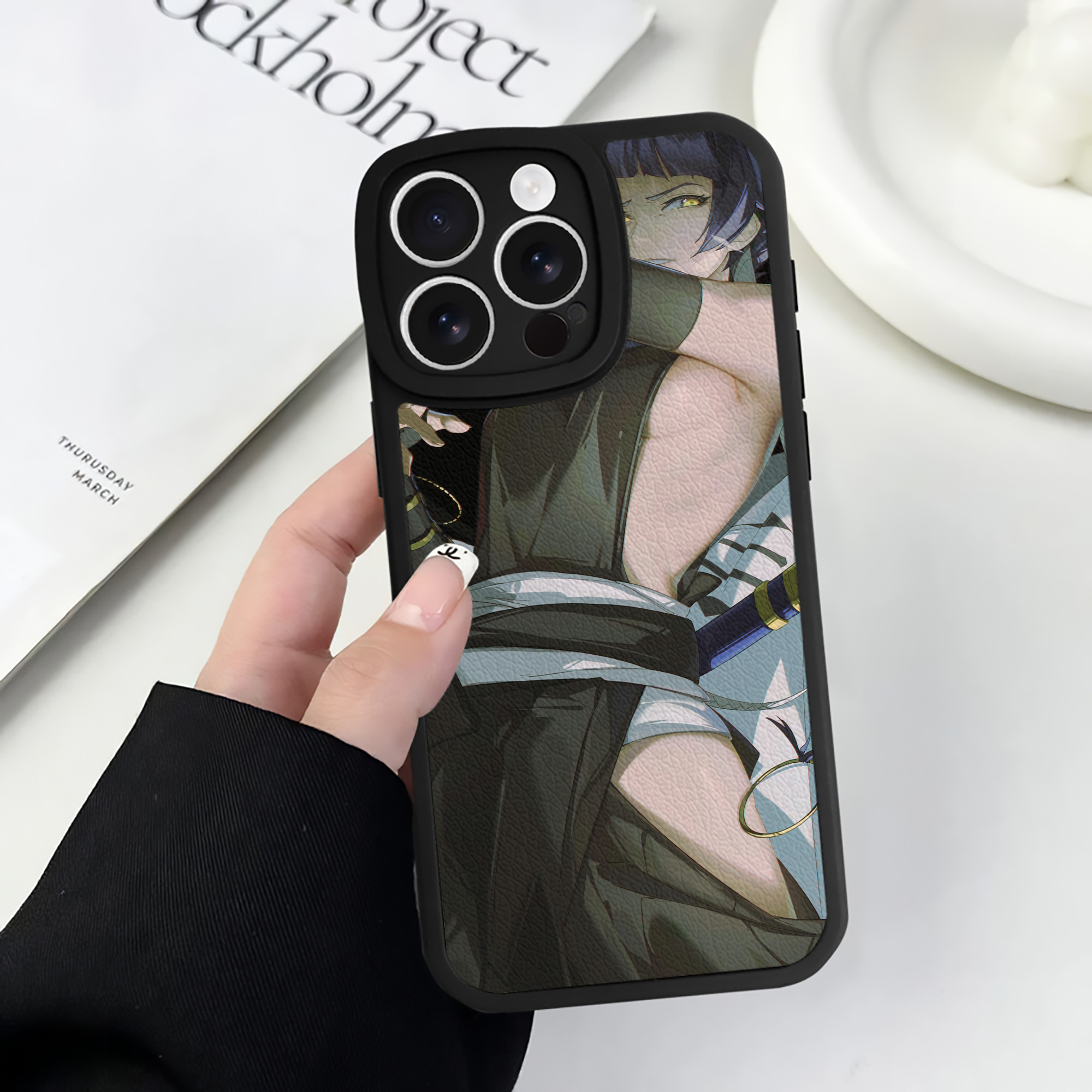 （画像用） ブリーチ BLEACH 【iPhone 16シリーズ対応】シリコンスマホケース（レザー調） 材質：シリコン